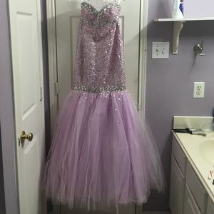 Mori Lee Orchid Mermaid style Prom Dress