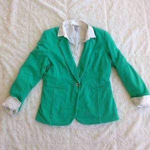 Apt 9 turquoise cotton blazer