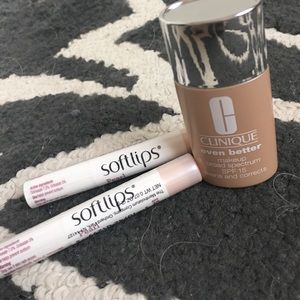 Clinique SPF 15 CC Cream + 2 Softlips Lip Balms