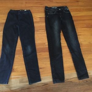 (2) Lot of jeans for girls Justice/L.E.I