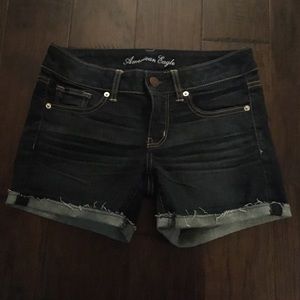 Dark Denim AE shorts