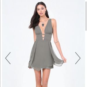 Bebe olive green dress