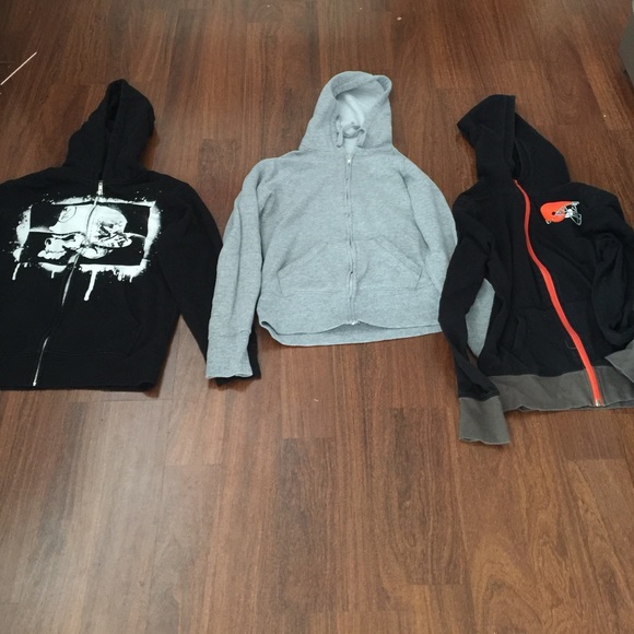 (3) girls sweatshirts sizes 12-14