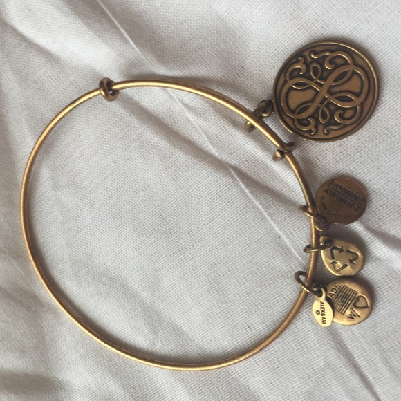 Gold Alex and Ani bangle