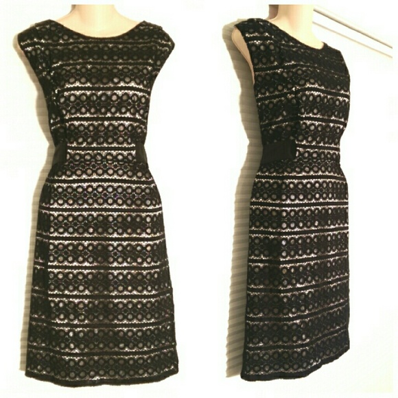 Max & Cleo Dresses & Skirts - *SOLD*  Max & Cleo Black Lace Dress Size 12