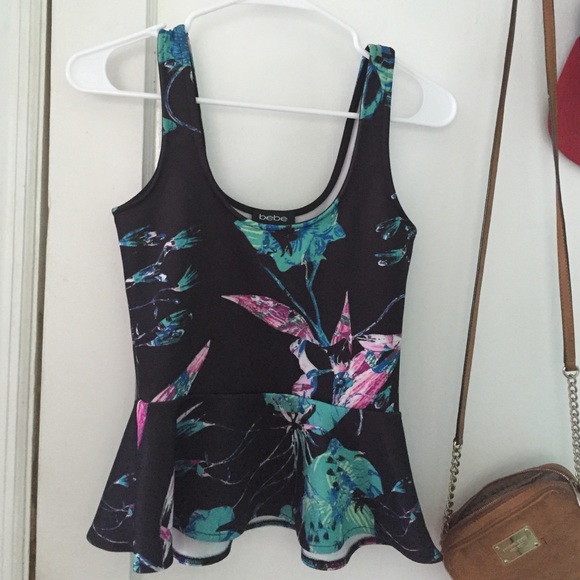Bebe Elegant Flower Blouse