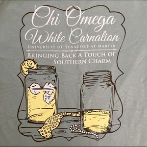Chi Omega Comfort Colors Pocket Tee