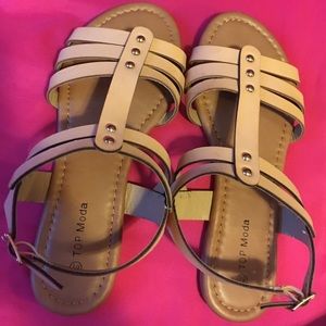 Tan sandals