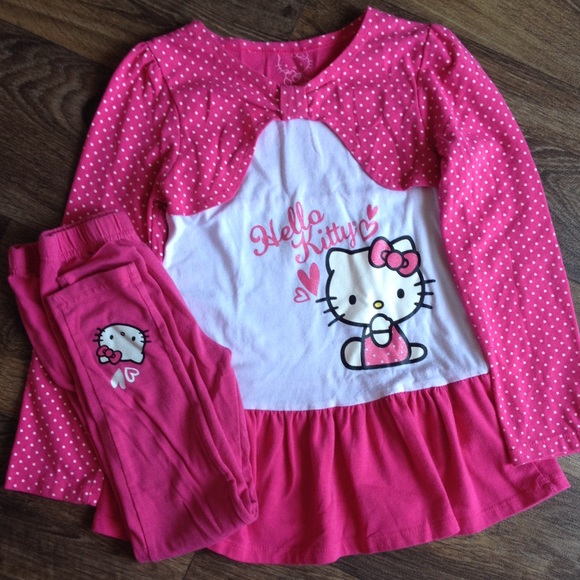Cute Hello Kitty Clothing Set