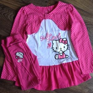 Cute Hello Kitty Clothing Set