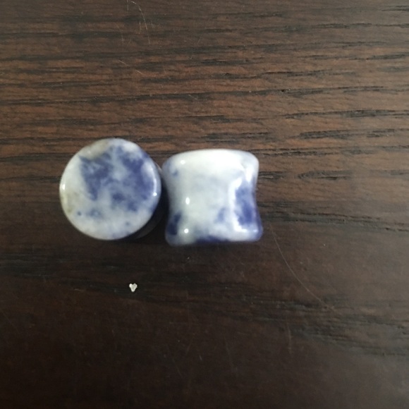 Blue Spotted Jasper 00g/10mm Plugs