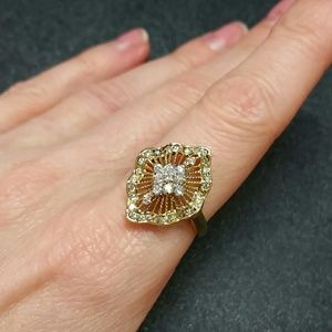 10k Yellow Gold 1/2ct Diamond Ring