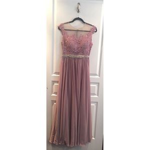 Long Mauve Formal Dress
