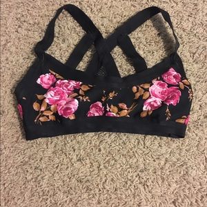 Floral swim suit top