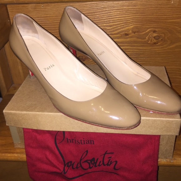 Authentic Nude Patent Christian Louboutin