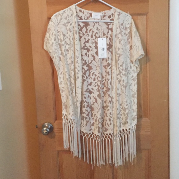 Beautiful cream lace kimono