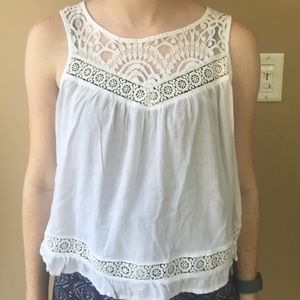White Lace Tank Top from H&M