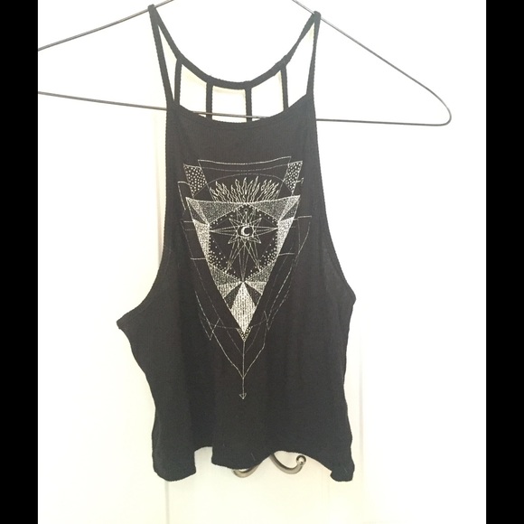 High neck crop top