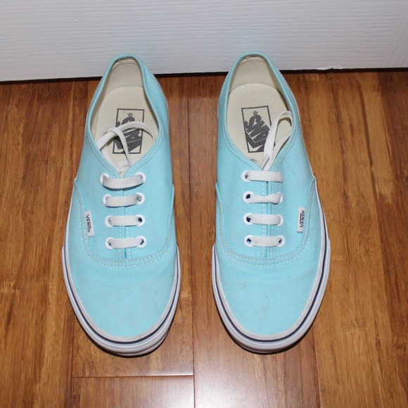 worn once light blue vans price is firm