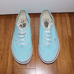 worn once light blue vans price is firm