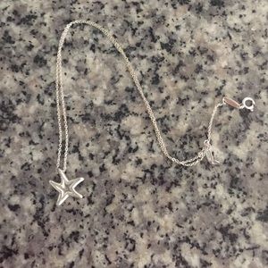 Tiffany & co starfish necklace 16" chain