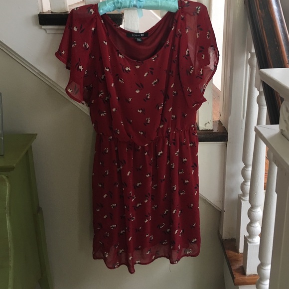 A red dress with flowers