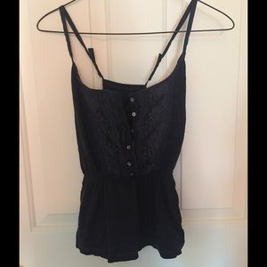 Lacey tank with cross back