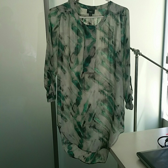 Flowy sheer long tunic