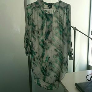 Flowy sheer long tunic