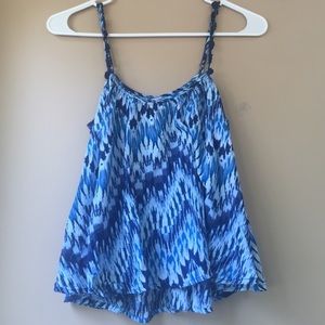 Blue Spaghetti Strap Tank Top from Aeropostale.