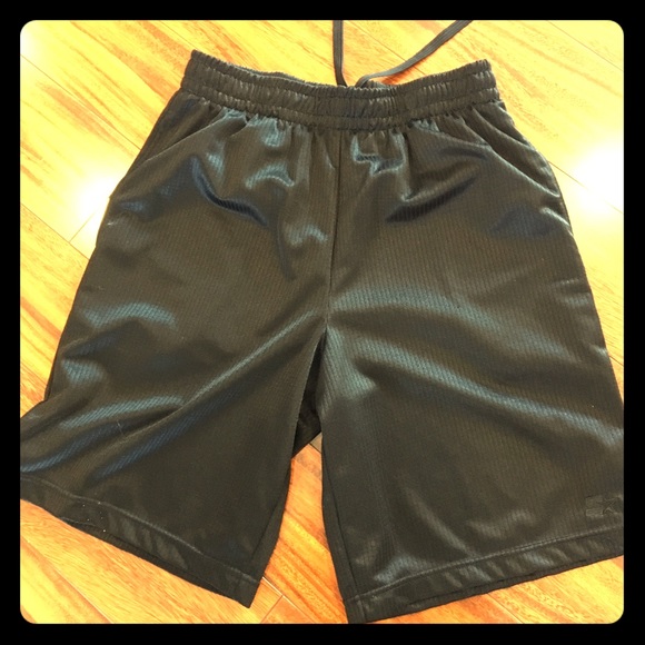 Black athletic shorts for men