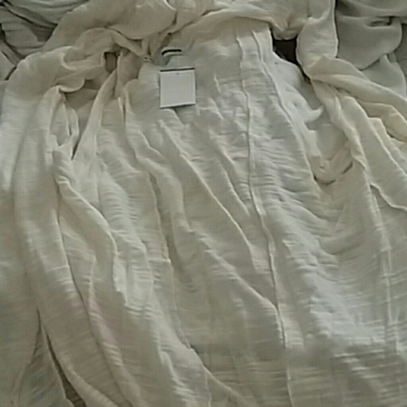 Brand new white hoodie cardigan