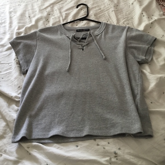 Brandy Melville Tops - Brandy Melville lace up tee