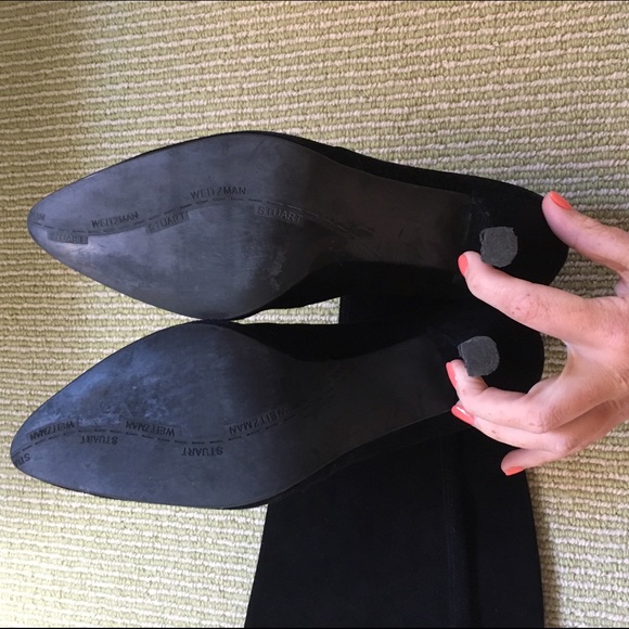 Stuart Weitzman Bootpoint Black Suede Boots! - Picture 2 of 3