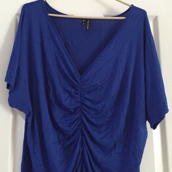 Maurice's blue blouse