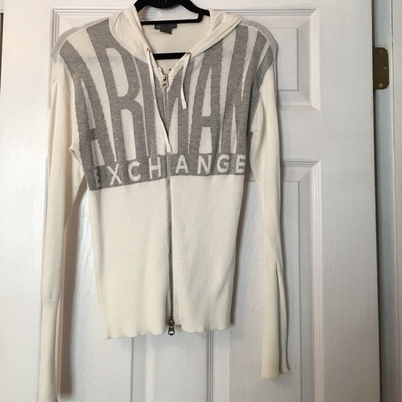 Armani exchange knit zip up