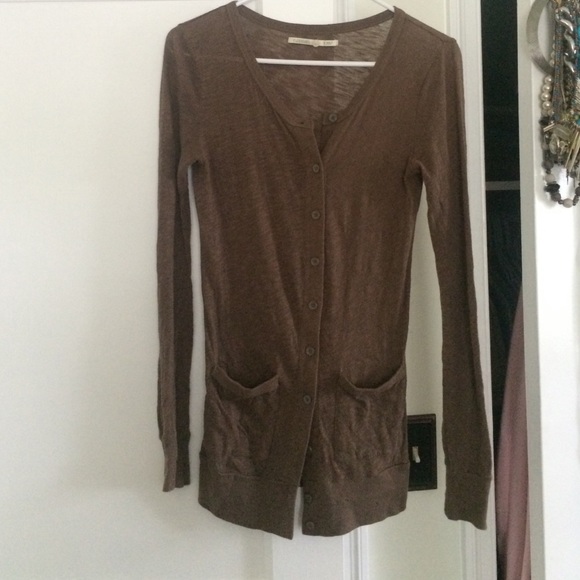 Rubbish brown cardigan - Picture 1 of 3