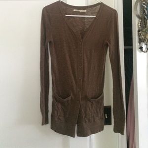 Rubbish brown cardigan
