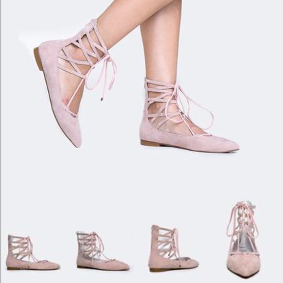 Jeffrey Campbell Atrium Lace up Flats