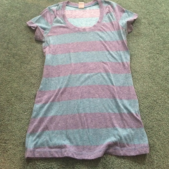 Kirra striped shirt sleeve tee
