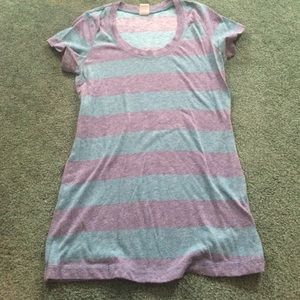 Kirra striped shirt sleeve tee