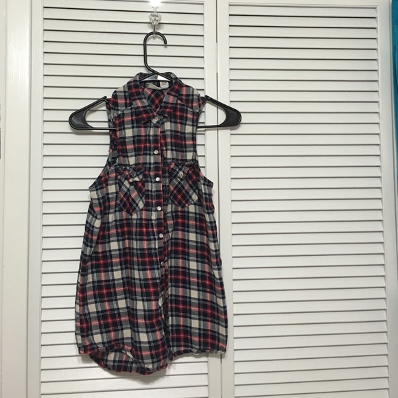 💥FLANNEL SLEEVELESS SHIRT💥