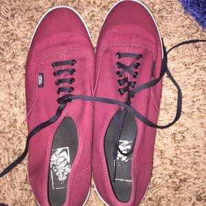 Burgandy Vans