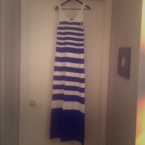 Vince Striped Cotton Maxi Dress