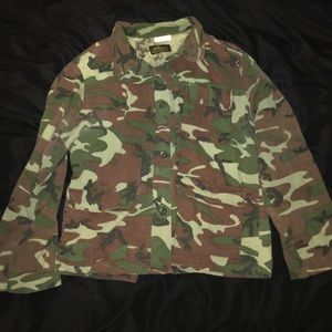 Oversized camo shirt