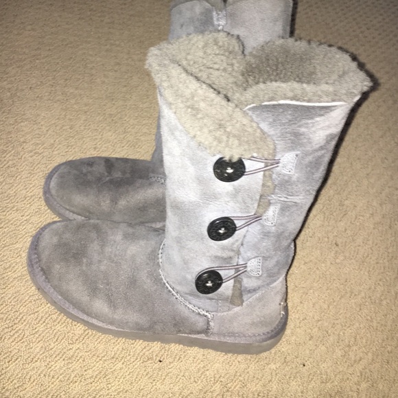 Grey Button Uggs