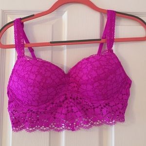 Victoria's Secret Pink Lace Padded Bra/Top