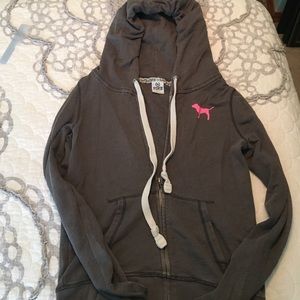 PINK favorite zip up hoodie