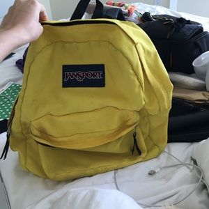 jansport yellow backpack