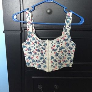 floral crop top